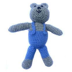 Nalle sinisillä housuilla