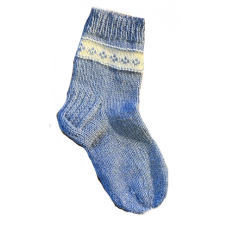 Vaaleansiniset villasukat koko n. 39