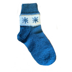 Siniturkoosit villasukat koko n. 38