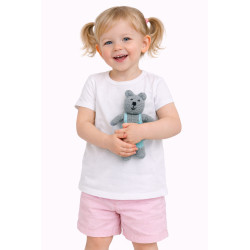 Nalle turkooseilla housuilla