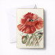 Kortti punainen kukka