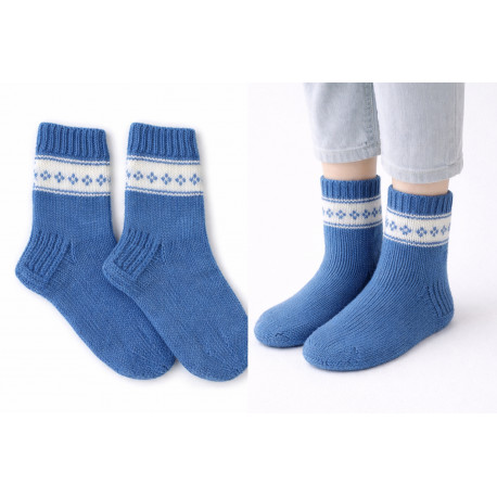 Siniturkoosit villasukat koko n. 36